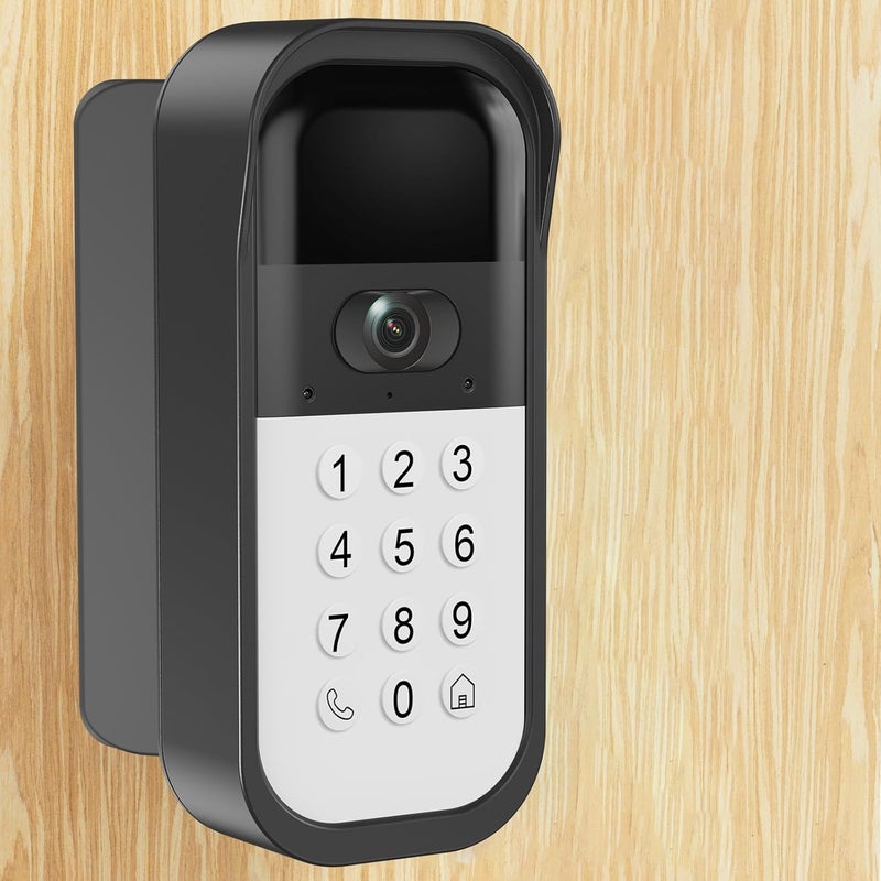 Pyfhy Swivel Mount for myQ Smart Garage Video Keypad, Angled Adjustable 40 to 140 Degrees Corner Mounting for myQ Garage Door Opener Easy to Install Reduce Blind Spot (Video Keypad is NOT Included), Black - Image 1